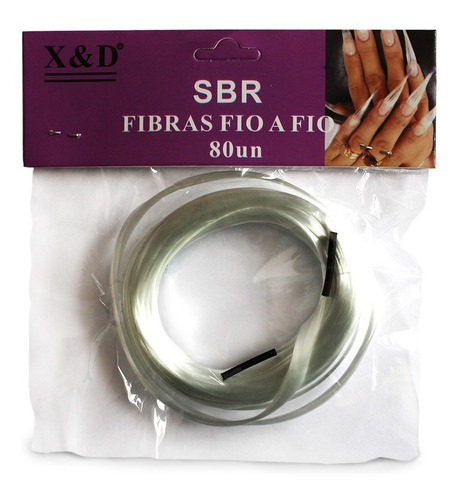 Fibra De Vidro Sbr X&d Para Alongamento De Unhas 80 Unidades 0