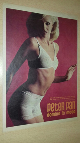 P170 Clipping Publicidad Adriana Aguirre Peter Pan Año 1974 0