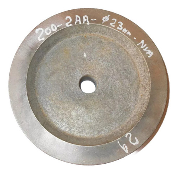Polea Fund  Aluminio Diam 200 Mm 2 Canal A  Diam 23 Mm Nva. 0 Polea Fund  Aluminio Diam 200 Mm 2 Canal A  Diam 23 Mm Nva. 0
