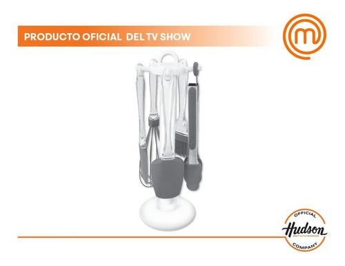 Set 5 Utensilios De Silicona Hudson Base Colgante Masterchef 1