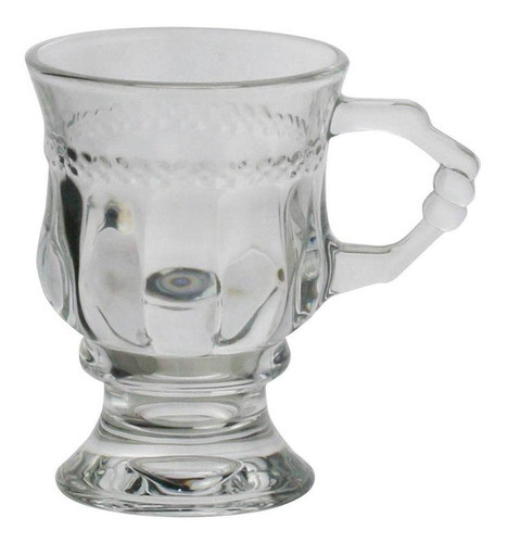 Taça P/capuccino C/alça Pé Cristal Chumbo Diamant 142ml Lyor 0