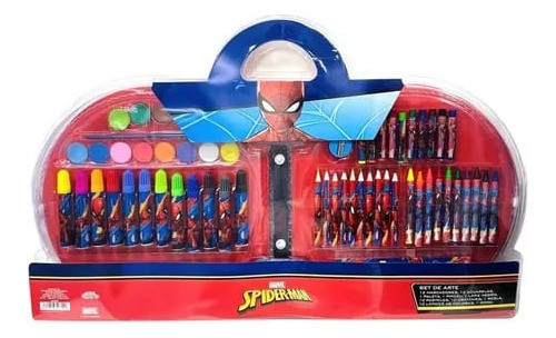 Set De Arte Regalo Colorea Spiderman Araña Original Vsp03265 1