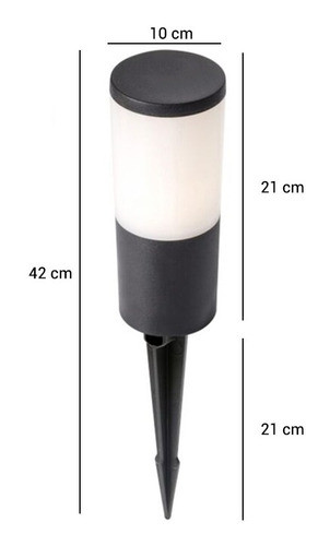 Pincho De Exterior Bolardo Totem Gris E27 - Unilux 1