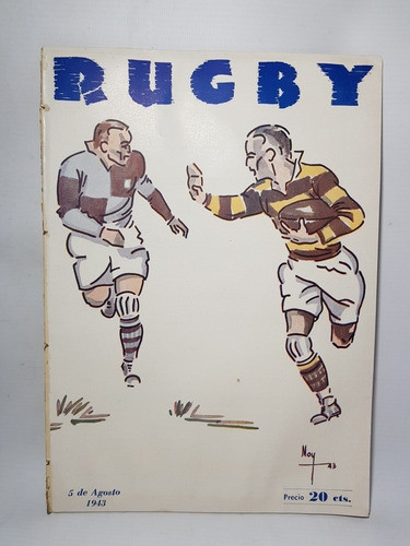 Antigua Rugby Obras Sanitarias Revista N° 14 1943 Mag 57037 0