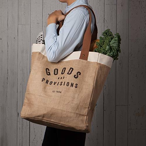 Now Designs Burlap Market Tote Goods Y Provisiones 1