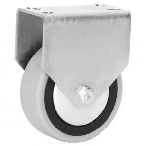 Rueda Goma Gris D.100mm-80kg Sop.fijo  Tecna Lgr-010 0