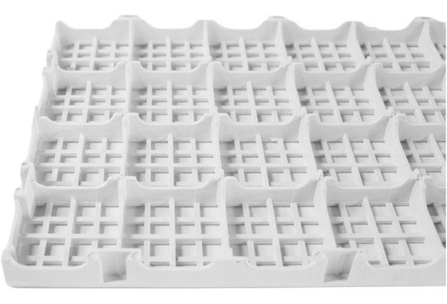 10 Pisos 2,5x25x50 Estrado Deck Plastico - Pallet Branco 1