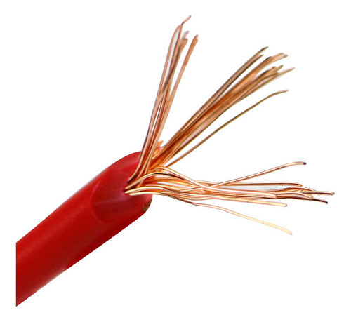 Cable De Cobre Flexible 4,00mm² Rojo - Rollo 100mt 0