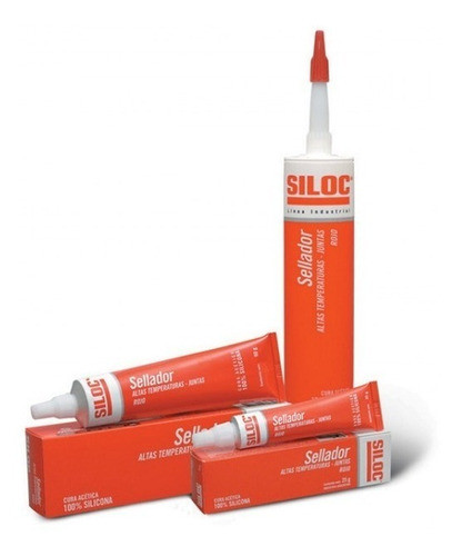 Sellador Forma Juntas Alta Temperatura Siloc Rojo X 280g 0