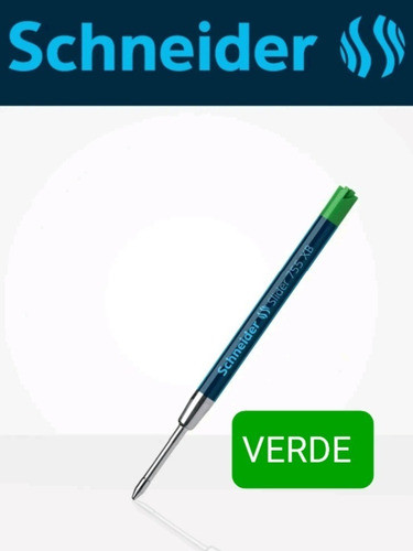 Refil Carga Verde Esferográfica Parker / Schneider 755 Xb 0