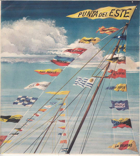 Punta Del Este Lamina Barrios Como Banderas Señales Nauticas 0