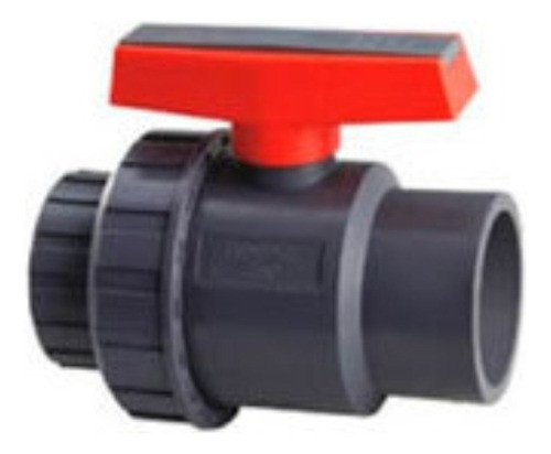 Pack X 3 - Llave Esférica Pvc 50mm Con Unión Doble Soldable 1