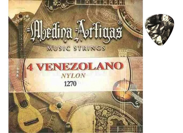 Encordado Cuatro Venezolano Black Nylon 1270 +púa De Regalo! 0 Encordado Cuatro Venezolano Black Nylon 1270 +púa De Regalo! 0