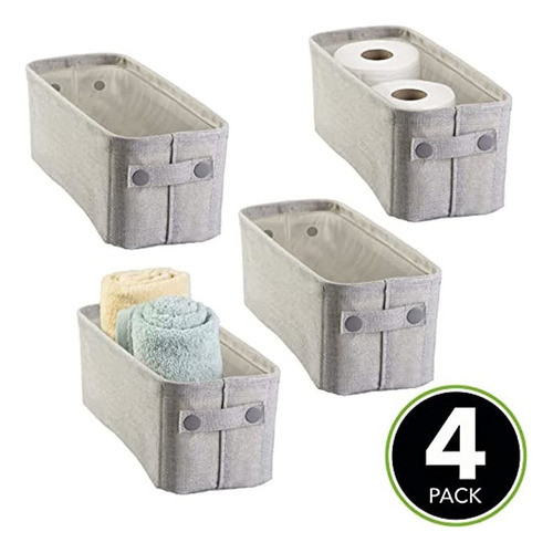~? Mdesign Papelera De Almacenamiento De Baño De Tela De ALG 1