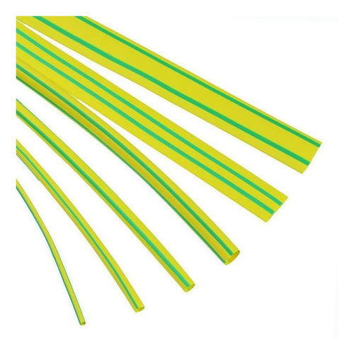 Tubo Termocontraible Spaghetti 25.4mm Verdeyamarillo X Metro 0