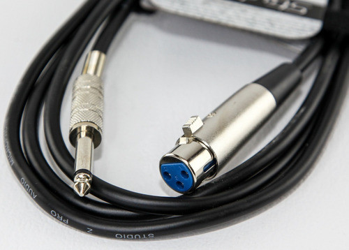 Cable 2m Microfono Audio Plug 6.5 A Canon Xlr Hembra St Htec 1