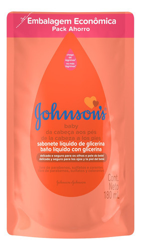 Sabonete Líquido Johnson's Baby Glicerina Sabonete 180ml 0