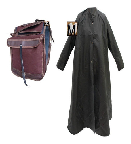 Alforje De Lona Com Porta Capa + Capa Boiadeiro / Cavaleiro 0