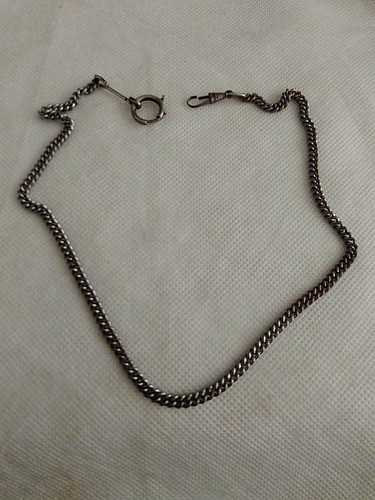 Antiga Corrente De Relógio De Bolso 47 Cm 0