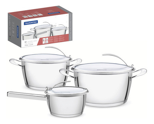 Juego De Batería De Cocina 3 Piezas Ventura Tramontina 65360 0