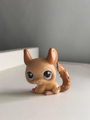 Littlest Pet Shop #144 Chinchilla Marrón Clara 0