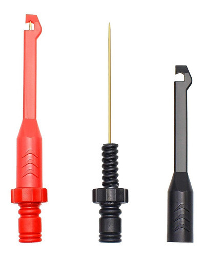 Set 2 Pincha Cable Con Guia Punta De Tester 2mm Ruhlmann 0