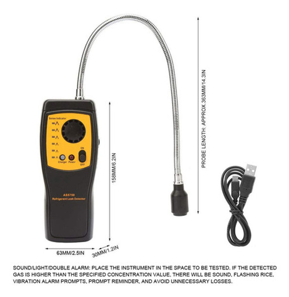 Detector De Fugas Portátil, Detector De Gas Halógeno, Sen. 1
