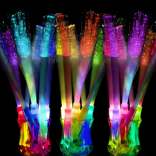 Varitas De Fibra Óptica Glow Led Para Fiestas, 36 Unidades 0