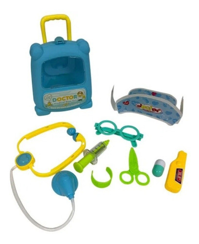 Set Doctor Para Niños En Valijita Con Rueditas,juguete 0