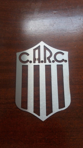 Escudo Logo Placa De Racing Acero Inoxidable 150mm Fabrica 1