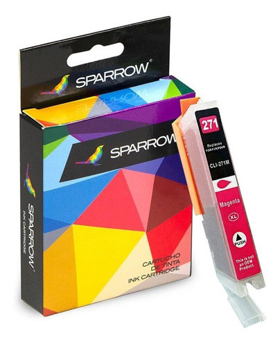 Cartucho Sparrow Magenta Compatible Canon Pixma Mg-6822 Febo 0