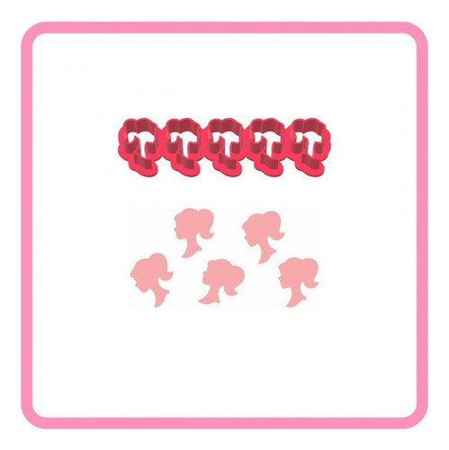 Cortador Rosto Da Barbie Para Fazer Confetes 1cm 0