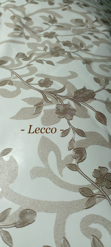 Papel Tapiz Adhesivo Le Monde  Beige Y Blanco Relieve Lecco 0