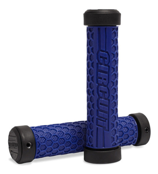 Puños Universales Hexagon Bici Negro/azul Circuit 0