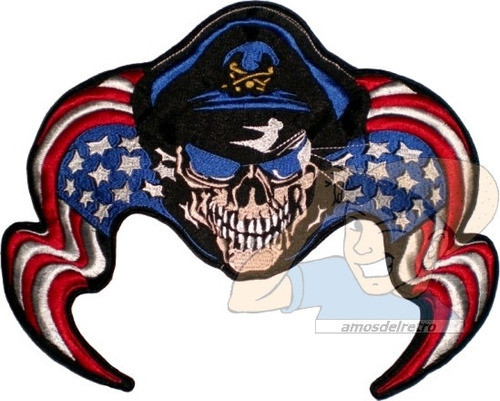 Parche Bordado Bon Jovi Calavera Para Espalda Rock Adr 0