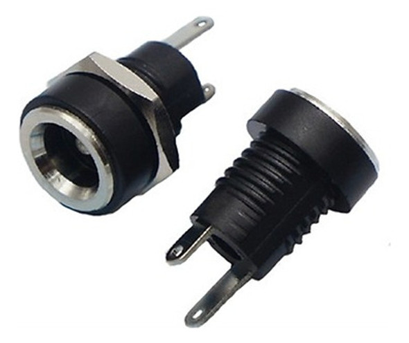 100 Cobre 5,5 X 2,5 Mm Dc Enchufe 3a Potencia Cargador Panel 1