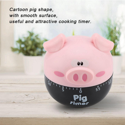 Cute Dos Desenhos Animados Pig Cozinha Temporizador Mecânica 1
