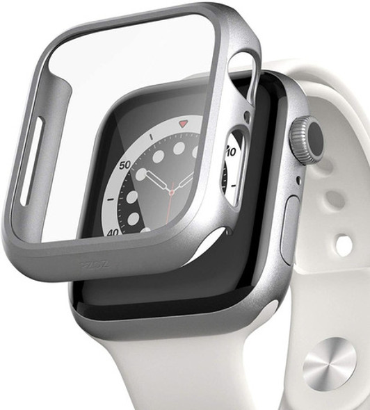 Funda C/protec De Pantalla Apple Watch 6/5/4/se 40mm Silver 0