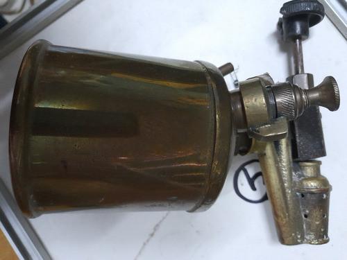 Antigüedades, Soplete A Kerosen De Bronce 1
