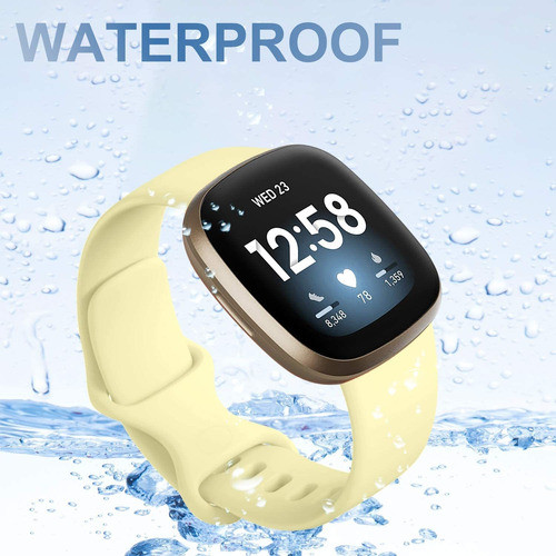 4 Mallas Para Reloj Fitbit Sense Y Fitbit Versa 3 (pasteles) 1