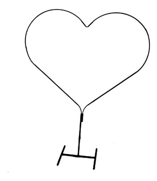 Estructura Corazon Fondo De Mesa Desarmable Boda Candy Bar 0