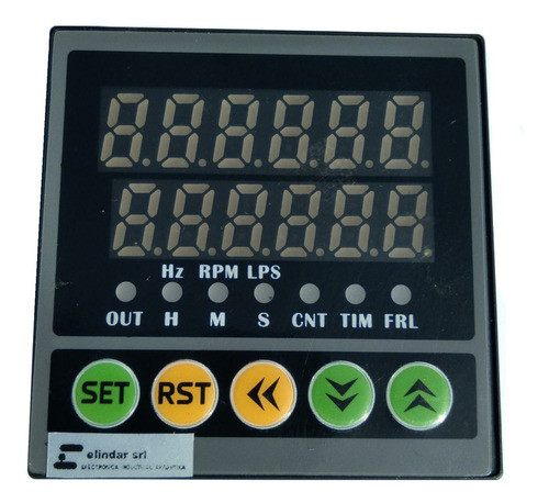 Contador Digital 48x48mm 6 Dígitos Configurabl Salida C/rele 0