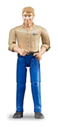 Hombre Bruder Con Figura De Juguete Light Skin Blue Jeans 0