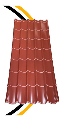 Chapa Simil Teja Verona Rojo Teja X M2 0