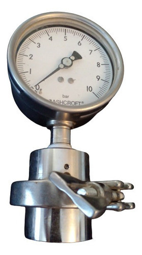 Manometro Con Sello De Diafragma Bar Ashcroft Nuevo. 0