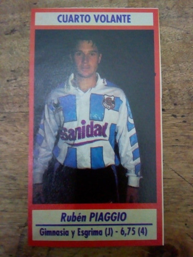 Recorte Gimnasia De Jujuy De Rubén Piaggio 0