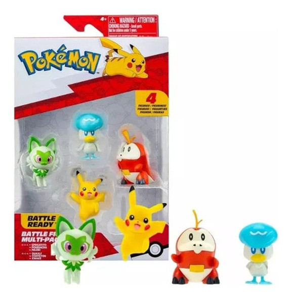 Pokémon Battle Ready Multi Pack X4 Figuras Pkw3402 0 Pokémon Battle Ready Multi Pack X4 Figuras Pkw3402 0