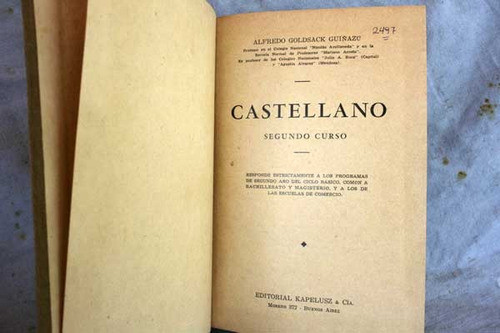 Castellano Segundo Curso Alfredo Goldsack Guiñazu 1