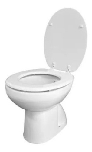 Combo Inodoro Corto Onix Tapa Asiento Jade Mdf Herraje Nylon 0
