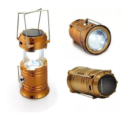 Farol Linterna + Usb Cargador Celular Solar Ideal Camping F0 0
